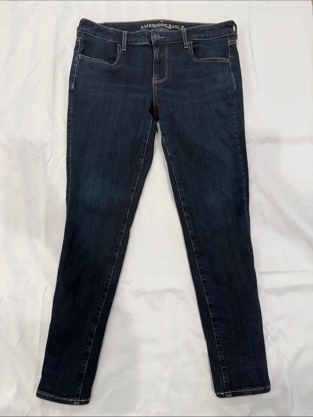 American Eagle Outfitters Super Stretch x4 Dark Wash Jeggings Size 12 - Women's